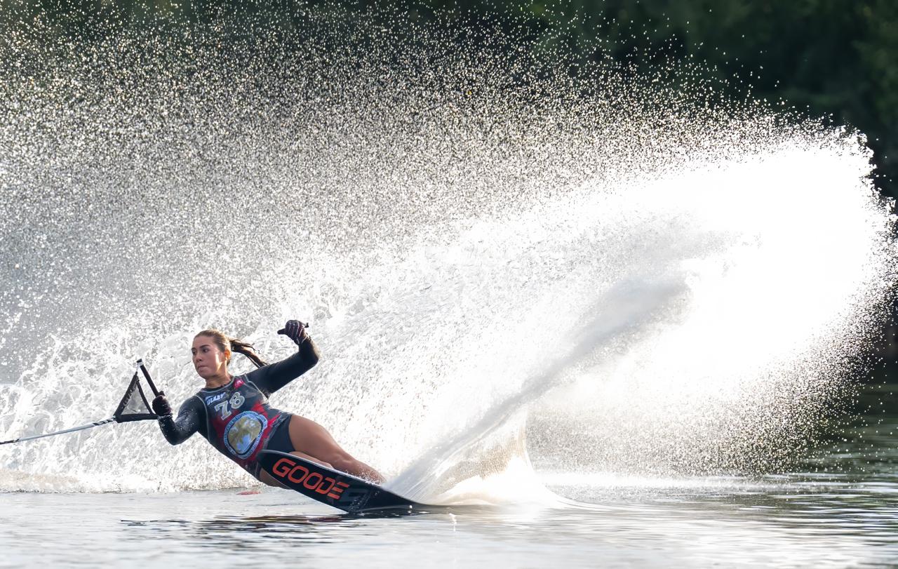Waterski athlete at Bujama Lacus