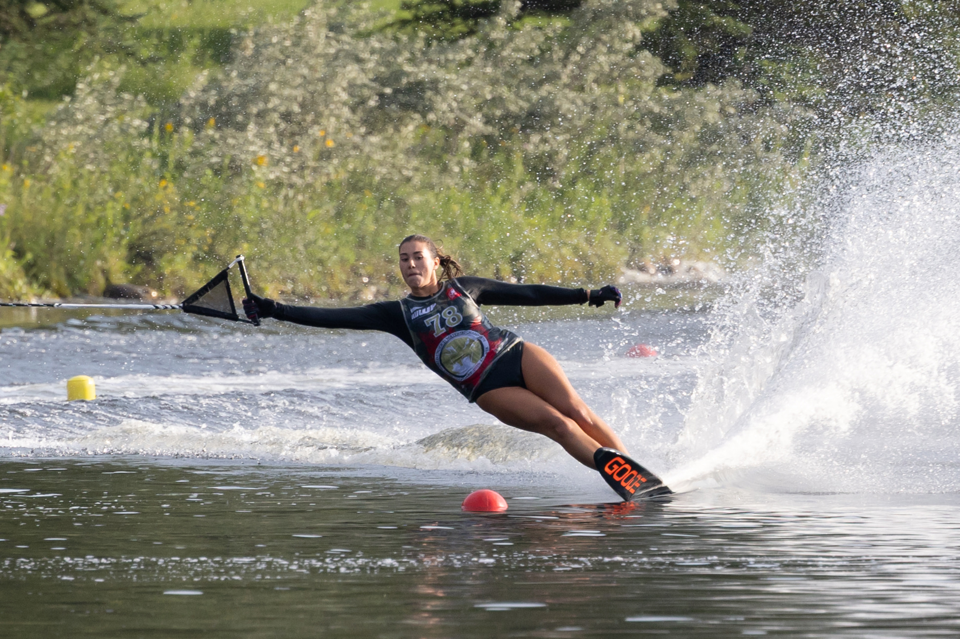 Waterski athlete at Bujama Lacus